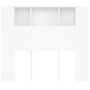 Mueble cabecero blanco 120x18,5x102,5 cm de vidaXL, Cabeceros y pies de cama - Ref: Foro24-811916, Precio: 70,82 €, Descuento: %