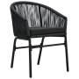 Juego de Comedor de Jardín de 10 Piezas con Cojines Negro Rattan Sintético von , Gartentische - Ref: Foro24-3378831, Preis: 1...