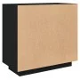 Aparador de madera contrachapada negro 80x40x75 cm de vidaXL, Aparadores - Ref: Foro24-811818, Precio: 88,17 €, Descuento: %