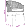 Juego de Comedor de Jardín de 10 Piezas con Cojines Negro Rattan Sintético von , Gartentische - Ref: Foro24-3378831, Preis: 1...