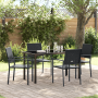 Conjunto de Comedor de Jardín de 5 Piezas en Poliratán Negro von , Gartenstühle - Ref: Foro24-3379081, Preis: 264,76 €, Rabat...