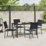 Conjunto de Comedor de Jardín de 5 Piezas en Poliratán Negro von , Gartenstühle - Ref: Foro24-3379081, Preis: 264,76 €, Rabat...