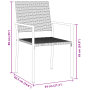 Conjunto de Comedor de Jardín de 5 Piezas en Poliratán Negro von , Gartenstühle - Ref: Foro24-3379081, Preis: 264,76 €, Rabat...