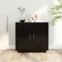 Aparador de madera contrachapada negro 80x40x75 cm de vidaXL, Aparadores - Ref: Foro24-811818, Precio: 88,17 €, Descuento: %
