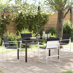 Conjunto de Comedor de Jardín de 5 Piezas con