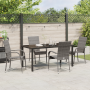 Conjunto de Comedor de Jardín de 5 Piezas en Poliratán Gris by , Garden chairs - Ref: Foro24-3379411, Price: 293,75 €, Discou...