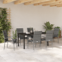 Juego de Comedor de Jardín de 7 Piezas Poliratán Gris de , Sillas de jardín - Ref: Foro24-3379412, Precio: 380,33 €, Descuent...