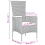 Conjunto de Comedor de Jardín de 7 Piezas con Cojines de Ratán Gris by , Garden chairs - Ref: Foro24-3379433, Price: 569,11 €...
