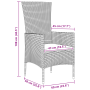 Juego de Comedor de Jardín de 5 Piezas con Cojines Beige Poli Ratán by , Garden chairs - Ref: Foro24-3379459, Price: 394,90 €...