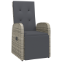 Conjunto de Comedor de Jardín de 5 Piezas con Cojines Gris Poliratán by , Garden chairs - Ref: Foro24-3379502, Price: 751,95 ...