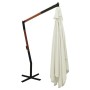 Cantilever umbrella with white wooden post, sand color, 400x300 cm. by vidaXL, Umbrellas - Ref: Foro24-318429, Price: 154,13 ...