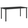 Conjunto de Comedor de Jardín de 5 Piezas con Cojines Negro Ratán Poliéster by , Garden chairs - Ref: Foro24-3379509, Price: ...