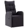 Juego de comedor de jardín de 5 piezas con cojines negro poliratán von , Gartenstühle - Ref: Foro24-3379516, Preis: 779,99 €,...