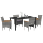 Set de Comedor Garden de 5 Piezas Gris Poliratán von , Gartenstühle - Ref: Foro24-3379761, Preis: 371,59 €, Rabatt: %