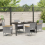 Set de Comedor Garden de 5 Piezas Gris Poliratán von , Gartenstühle - Ref: Foro24-3379761, Preis: 371,59 €, Rabatt: %