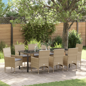 Conjunto de Comedor de Jardín de 9 Piezas con