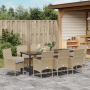 Conjunto de Comedor de Jardín de 9 Piezas con Cojines de Ratán Sintético Beige | Foro24.es | Tu tienda online para hogar, jardín y más Foro24.es
