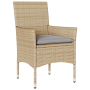 Conjunto de Comedor de Jardín de 9 Piezas con Cojines de Ratán Sintético Beige | Foro24.es | Tu tienda online para hogar, jardín y más Foro24.es