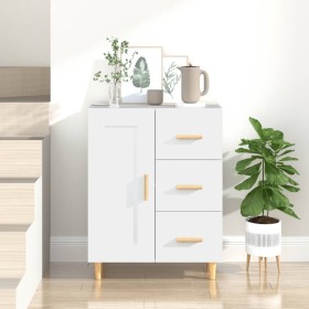 Weißes Sperrholz-Sideboard 69,5 x 34 x 90 cm von vidaXL, Sideboards - Ref: Foro24-812222, Preis: 87,75 €, Rabatt: %