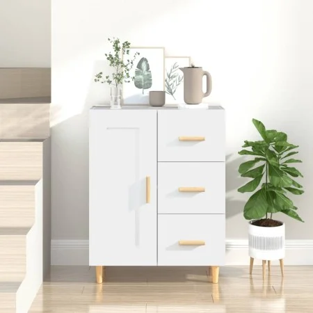 Weißes Sperrholz-Sideboard 69,5 x 34 x 90 cm von vidaXL, Sideboards - Ref: Foro24-812222, Preis: 86,97 €, Rabatt: %