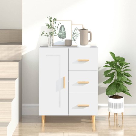 Weißes Sperrholz-Sideboard 69,5 x 34 x 90 cm von vidaXL, Sideboards - Ref: Foro24-812222, Preis: 87,75 €, Rabatt: %