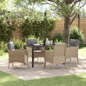 Juego de Comedor de Jardín de 5 Piezas con