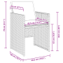 Conjunto de Comedor de Jardín de 5 Piezas con Cojines Poliratán Negro de by , Garden chairs - Ref: Foro24-3380593, Price: 244...