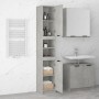 Concrete gray plywood bathroom cabinet 32x34x188.5 cm by vidaXL, Lockers and storage cabinets - Ref: Foro24-811326, Price: 10...