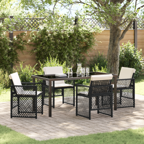 Juego de Comedor de Jardín de 5 Piezas con