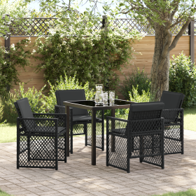 Comedor de Jardín de 5 Piezas con Cojines