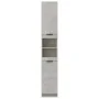 Armario de baño contrachapada gris hormigón 32x34x188,5 cm de vidaXL, Taquillas y armarios de almacenamiento - Ref: Foro24-81...