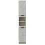 Concrete gray plywood bathroom cabinet 32x34x188.5 cm by vidaXL, Lockers and storage cabinets - Ref: Foro24-811326, Price: 10...