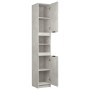 Concrete gray plywood bathroom cabinet 32x34x188.5 cm by vidaXL, Lockers and storage cabinets - Ref: Foro24-811326, Price: 10...