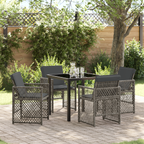 Conjunto de Comedor de Jardín de 5 Piezas con