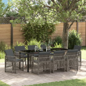 Conjunto de Comedor de Jardín de 9 Piezas con