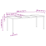 Conjunto de Comedor de Jardín de 9 Piezas con Cojines Gris ratán tejido de , Mesa de Jardín  Negra 200x80x73 cm Cristal Templado | Foro24.es | Tu tienda online para hogar, jardín y más Foro24.es