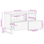 Mueble para TV 70x33.5x46 cm Madera Sólida de Mango de , Muebles TV - Ref: Foro24-4017937, Precio: 111,31 €, Descuento: %