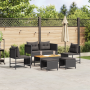 Conjunto de Sofá Exterior - Negro Ratán, Madera Mediano Duradero von , Gartensets - Ref: Foro24-4104700, Preis: 302,43 €, Rab...