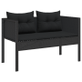 Conjunto de Sofá Exterior - Negro Ratán, Madera Mediano Duradero von , Gartensets - Ref: Foro24-4104700, Preis: 302,43 €, Rab...