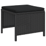 Conjunto de Sofá Exterior - Negro Ratán, Madera Mediano Duradero von , Gartensets - Ref: Foro24-4104700, Preis: 302,43 €, Rab...
