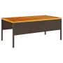 Juego de Sofá Exterior Marrón y Crema Ratán, Madera, Tela Mediano by , Garden sets - Ref: Foro24-4104701, Price: 306,82 €, Di...