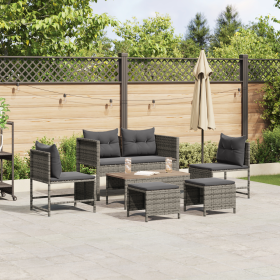 Conjunto de Sofás de Exterior Gris y gris oscuro von , Gartensets - Ref: Foro24-4104702, Preis: 308,61 €, Rabatt: %