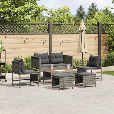Conjunto de Sofás de Exterior Gris y gris oscuro von , Gartensets - Ref: Foro24-4104702, Preis: 308,61 €, Rabatt: %