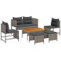 Conjunto de Sofás de Exterior Gris y gris oscuro von , Gartensets - Ref: Foro24-4104702, Preis: 308,61 €, Rabatt: %