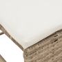 Conjunto de Sofá Exterior Beige y Crema Ratán y Tela Mediano von , Gartensets - Ref: Foro24-4104703, Preis: 308,61 €, Rabatt: %
