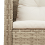 Conjunto de Sofá Exterior Beige y Crema Ratán y Tela Mediano von , Gartensets - Ref: Foro24-4104703, Preis: 308,61 €, Rabatt: %