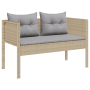 Set de Sofá de Exterior Beige y Gris Claro Ratán, Tela Estándar von , Gartensets - Ref: Foro24-4104704, Preis: 308,61 €, Raba...