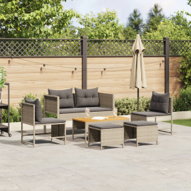Conjunto de Sofás para Exterior Gris claro y gris oscuro by , Garden sets - Ref: Foro24-4104705, Price: 309,74 €, Discount: %