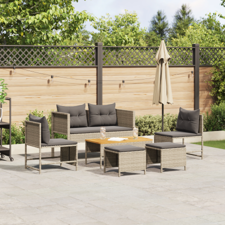 Conjunto de Sofás para Exterior Gris claro y gris oscuro by , Garden sets - Ref: Foro24-4104705, Price: 309,74 €, Discount: %