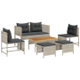 Conjunto de Sofás para Exterior Gris claro y gris oscuro by , Garden sets - Ref: Foro24-4104705, Price: 309,74 €, Discount: %